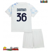 Camisa de Futebol Inter Milan Matteo Darmian #36 Equipamento Secundário Infantil 2025-26 Manga Curta (+ Calças curtas)